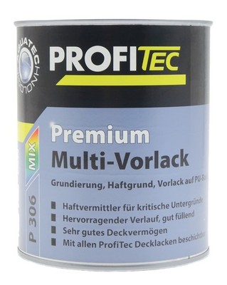 ProfiTec Premium Multi Vorlack Grundierung Haftgrund Matt Weiß P306 - 0,75 L