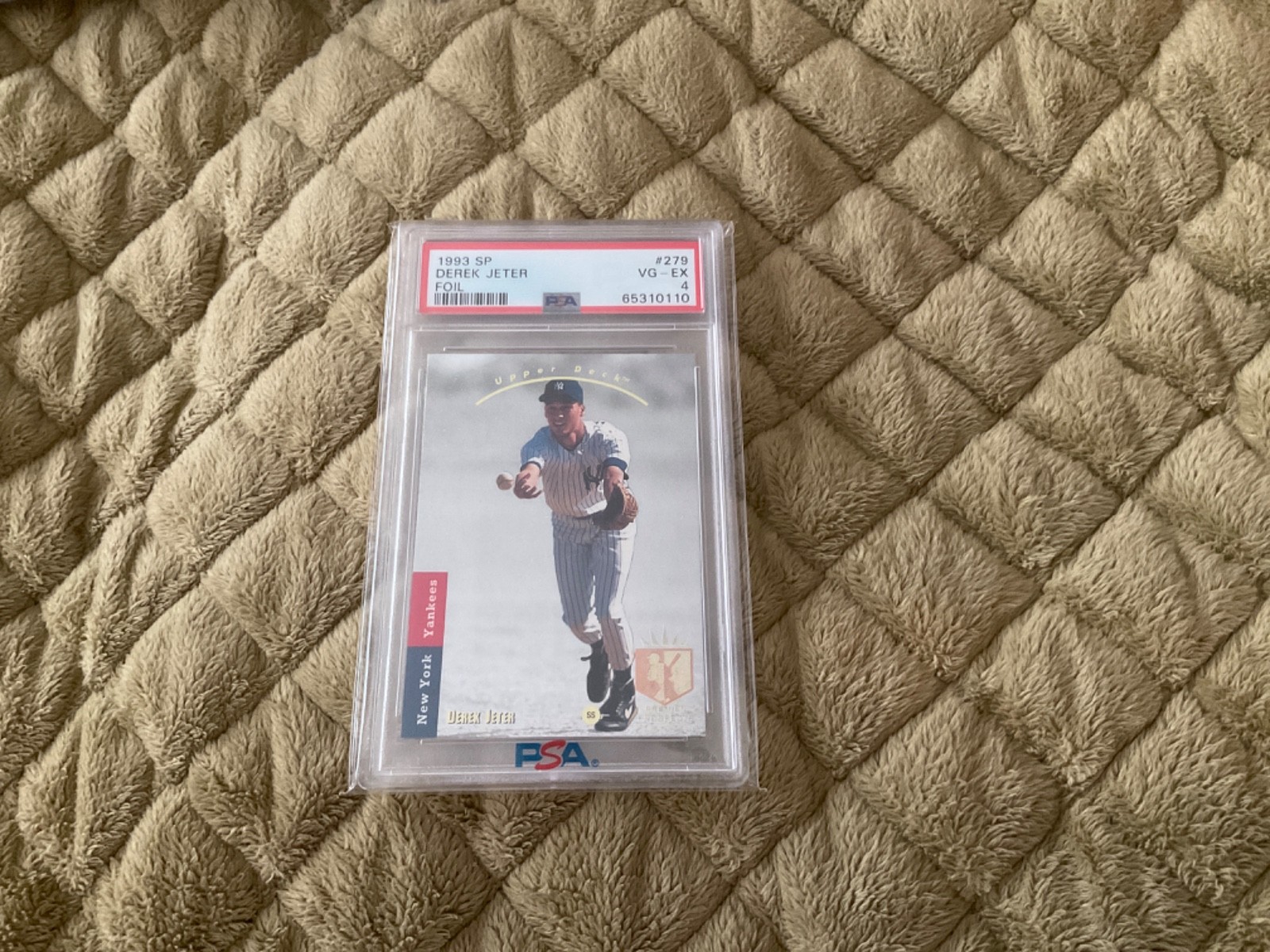 1993 Upper Deck SP FOIL DEREK JETER RC PSA 4 VG-EX Rookie #279
