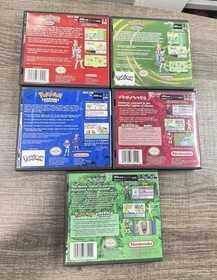 5 Pokemon Bundle Custom Game Case For Nintendo Gameboy Advance GBA  *NO GAME*