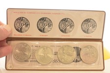 Moneta Argento Set 10 DM   Giochi della XX Olimpiade di Monaco 1972 -4 Monete-