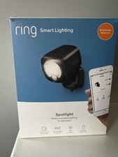 OPEN BOX Ring Spotlight Battery Outdoor Security - Black