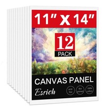 Canvases for Painting 11x14 Inch, 12 Pack Blank Painting Canvas Boards for Pa...