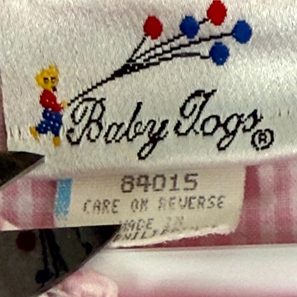 Mameluco vintage Baby Togs encaje floral Seersucker burbuja una pieza 18 meses rosa Foto 2 de 4