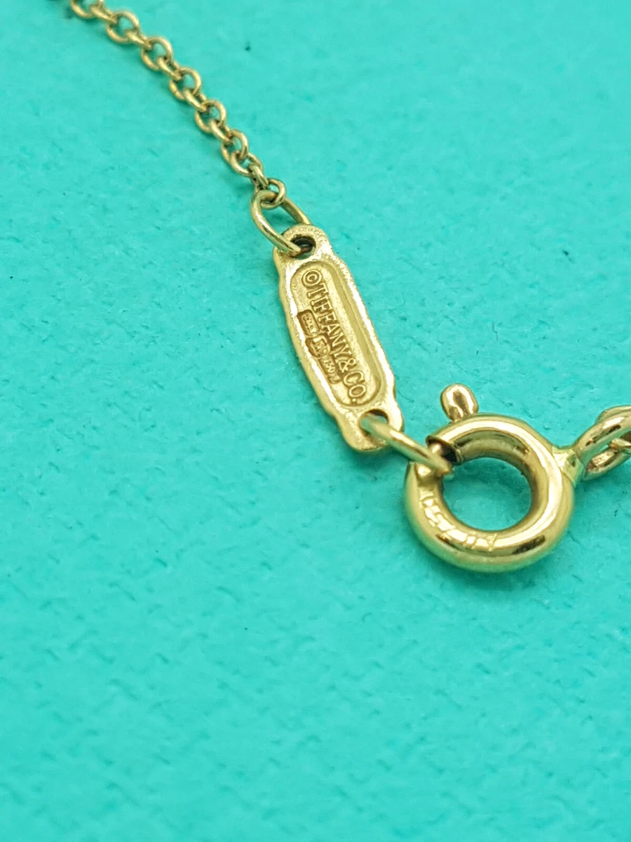 Tiffany Co. 18Ct Rose Gold 16 inches chain Necklace RRP 395