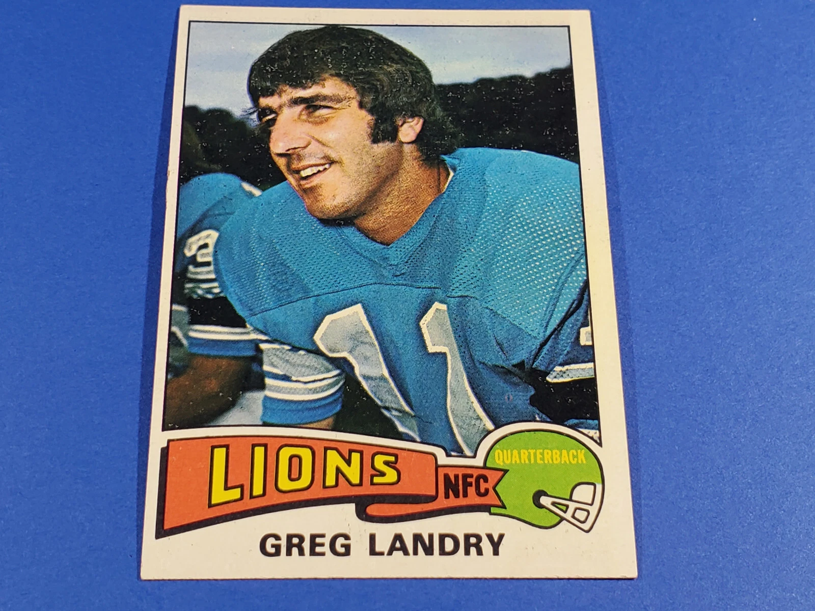 1975 TOPPS FOOTBALL #015 GREG LANDRY HIGH GRADE NEAR MINT NRMT