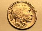 1934-P Buffalo Nickel in almost uncirculated