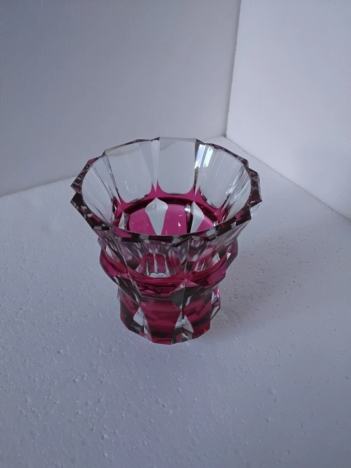 Vaso Art Decò in cristallo Val Saint Lambert - Immagine 4 di 4