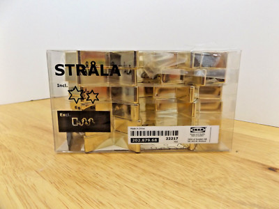 Ikea Strala 12 Count String Light Star covers (six 4'' tall)(six 3 1/8 Inch tall)