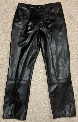 Wilsons Womens Leather Pants Size 12 Straight Leg… - image 1