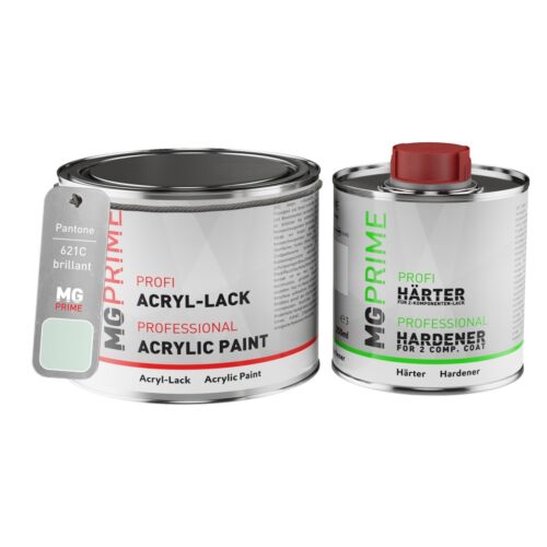 Pantone 621C Green Peinture acrylique brillante Pot de 0,75 litre durcisseur - Afbeelding 1 van 6
