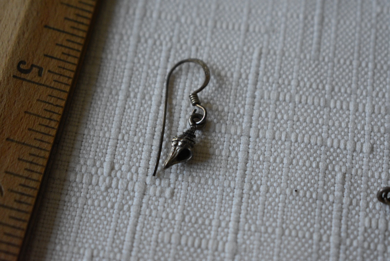 Vinytage Sterling Silver Conch Shell Dangle Drop … - image 15