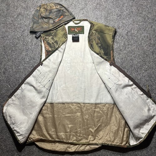 Trail Crest Men Hunting Vest/Skull Cap XL Camouflage Back Pouch - Picture 6 of 8