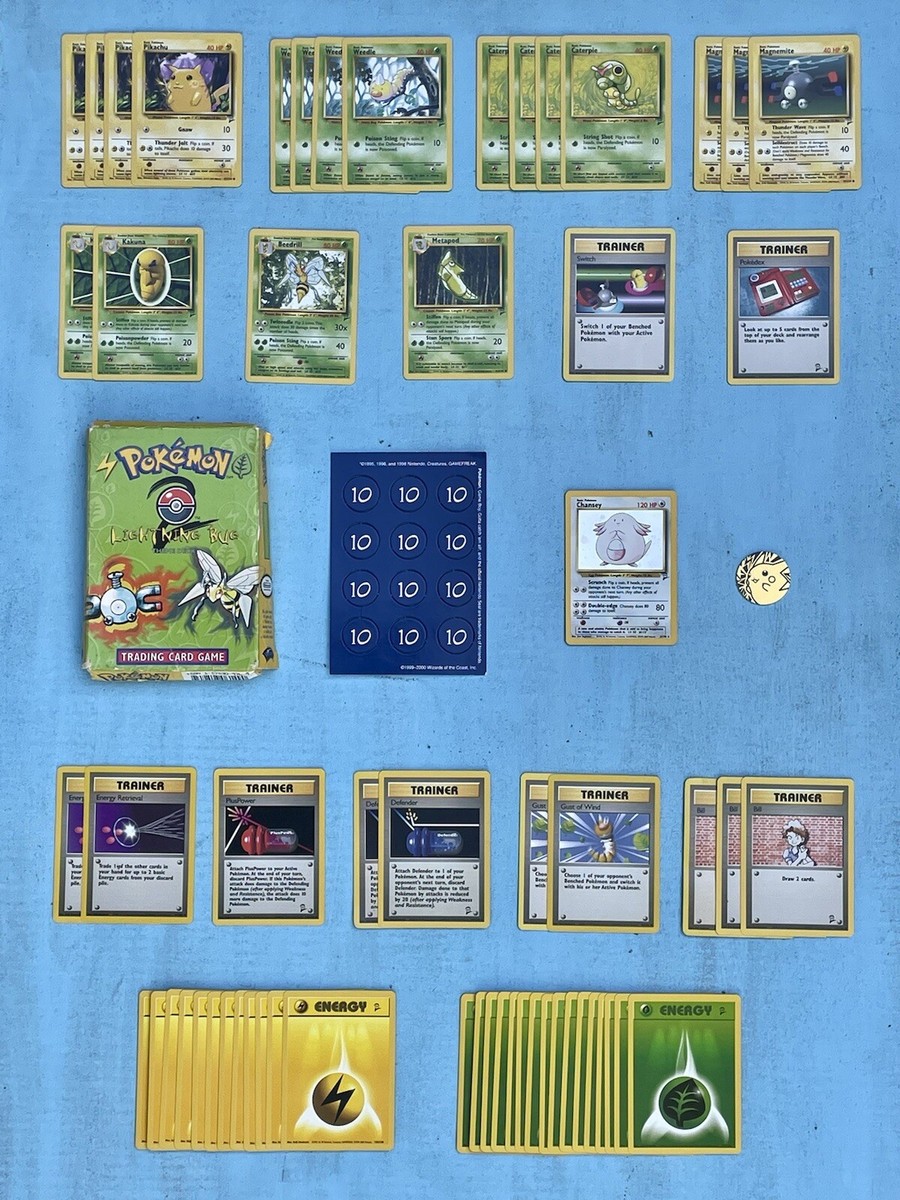 Pokémon Theme Deck Lightning Bug Base Set 2 Chansey Holo Card in