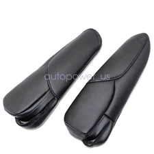 For Honda CR-V CRV 2007 2008 2009 Leather Front Seat Armrest Cover Black