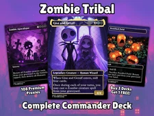 Zombies Commander Deck Gisa and Geralf MTG EDH Anime Style Proxy Deck