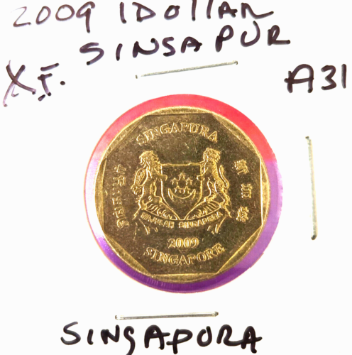 Singapore 1 Dollar coin 2009 Singapura coin. A31. FREE SHIPPING