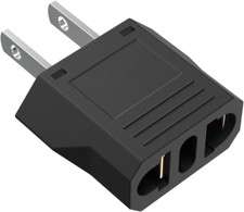 European to American Outlet Plug Adapter Electrical Travel Power Tool Converter