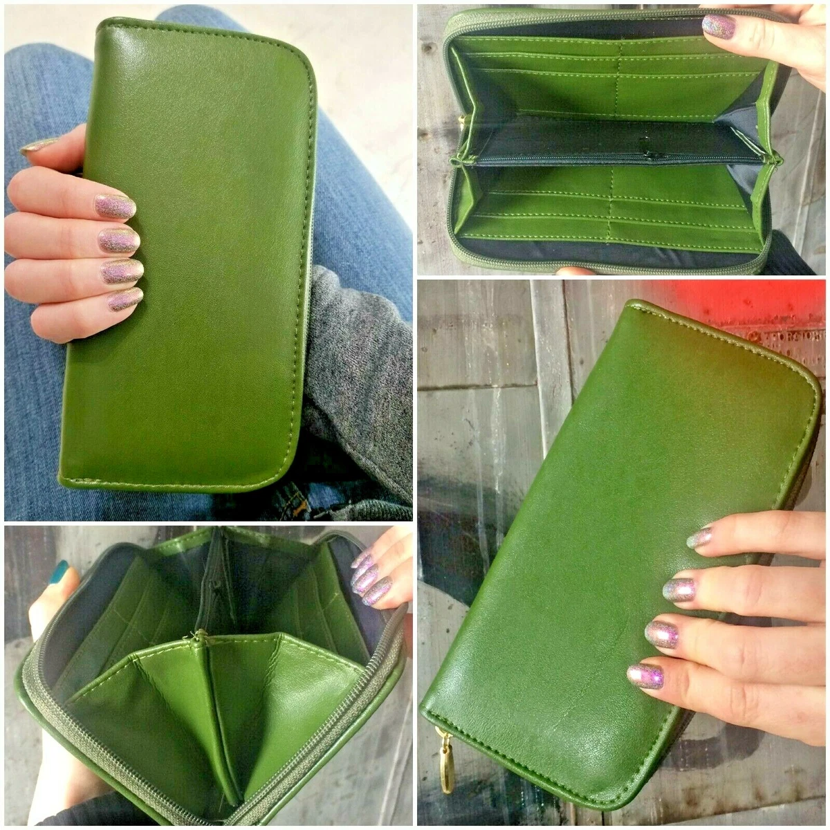 Cactus leather wallet hot sale