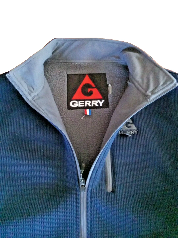 Chaqueta Gerry Para Hombres XL Tejido Térmico Forrado de Vellón Azul Real Cálido Abrigo a Prueba de Viento Foto 3 de 4