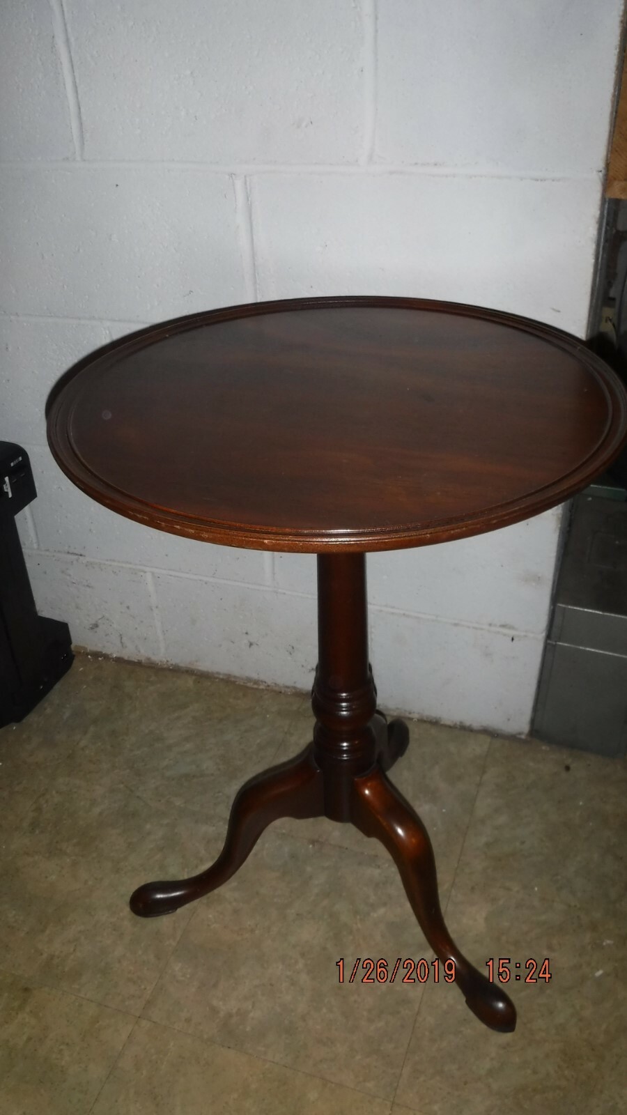 Rare Walnut Round Queen Anne Pedestal table by Kittinger BuffaloPattern WA1010 eBay