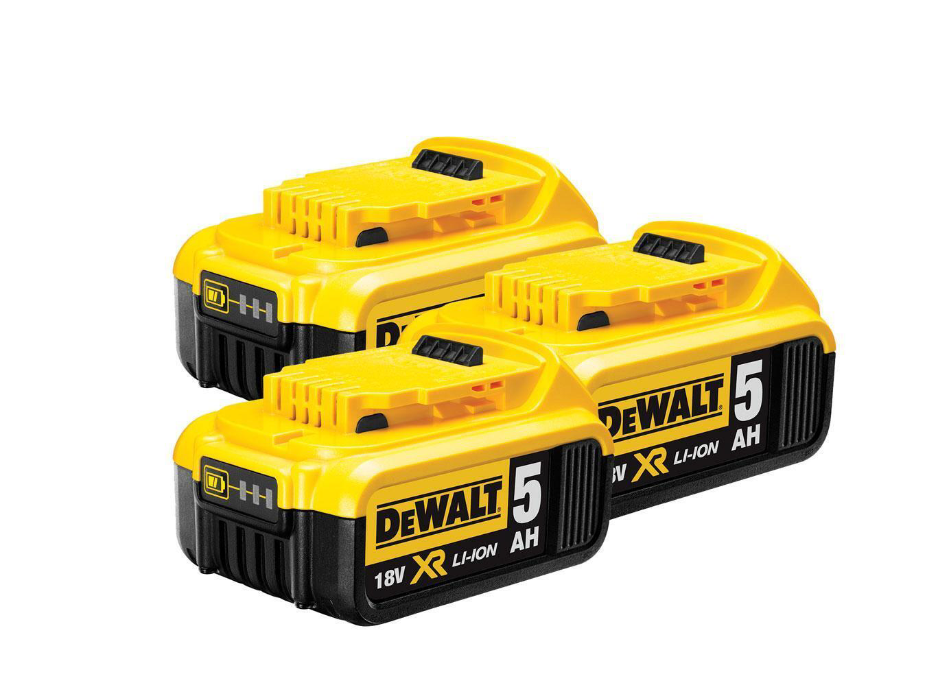Dewalt 18V 6 Piece Cordless Power Tool Kit 3 x 5.0Ah Batteries