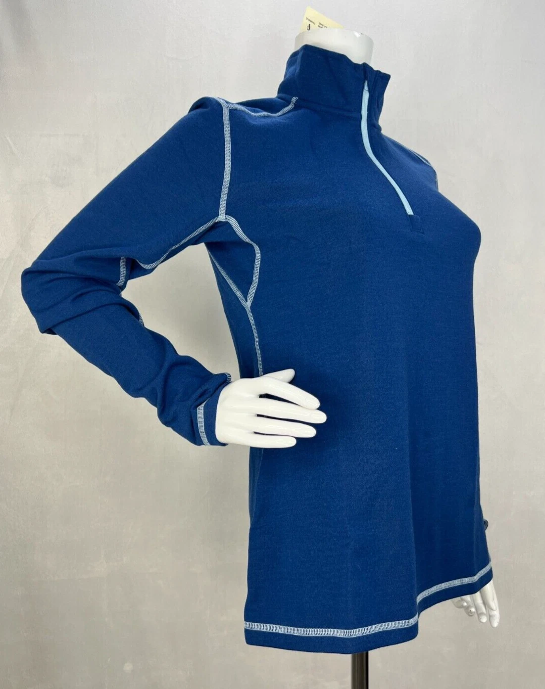 Duluth Trading Company Women's Wickerino Wool Base Layer 1/4 Zip Top Small NWT
