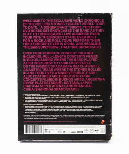 The Rolling Stones The Biggest Bang 4 DVD Box Set Region Free VGC Mint Discs - Picture 3 of 3