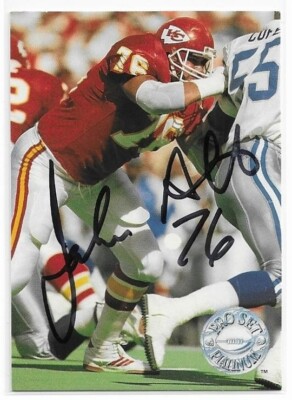 JOHN ALT Autographed Signed 1991 Pro Set Platinum card #204 Kansas City ...