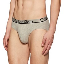Calvin Klein Men's Cotton & Elastane Regular Solid Brief Daily Wear Underwear