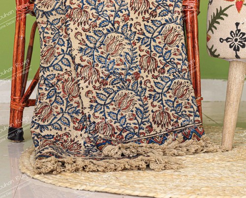Handloom Home Decor Cotton Throw Luxury Throw Blanket Machine Wash Throw Blanket - Picture 2 of 7