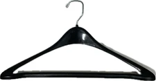 Heavy Duty Hangers Plastic Suit Black 17" Swivel for Retail Clothing Store