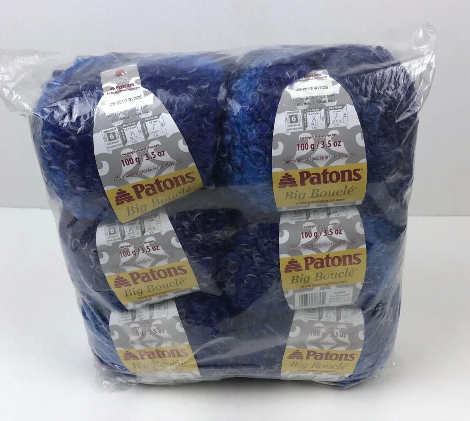 Ramo de iris Patons Big Boucle Yarn 92005 6 madejas Foto 4 de 4