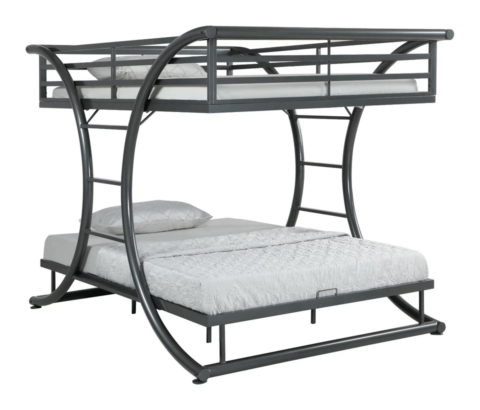 Montaña rusa Stephan 460078 de metal pesado litera completa gris metalizado Foto 2 de 4