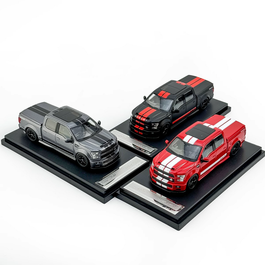Funny Model 1:64 Ford F150 pickup truck shelby modified low slung alloy car mode