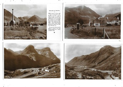 GLENCOE Lot 27 Early Postcard Nearly All RP Argyllshire
