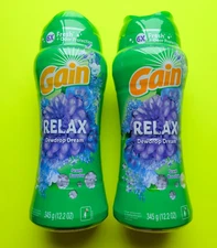 GAIN Scent Booster Beads Dewdrop Dream Relax 12.2 oz - Lot of 2