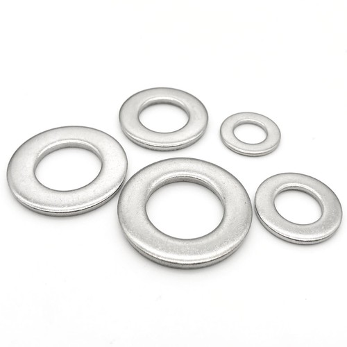 M1-M24 304 Stainless Steel Hex Hexagon Nut Flat Plain Spring Split Lock Washer - Picture 4 of 10
