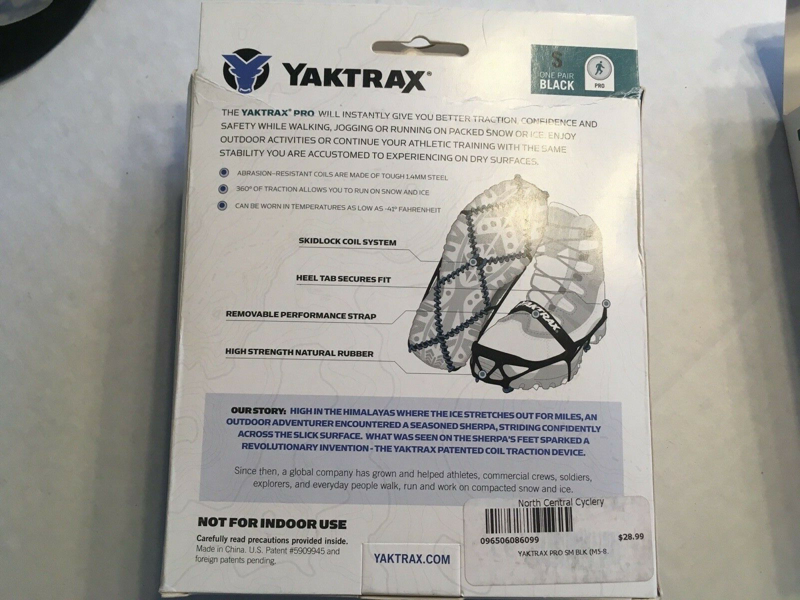 YaxTrax Pro Small Black  ice