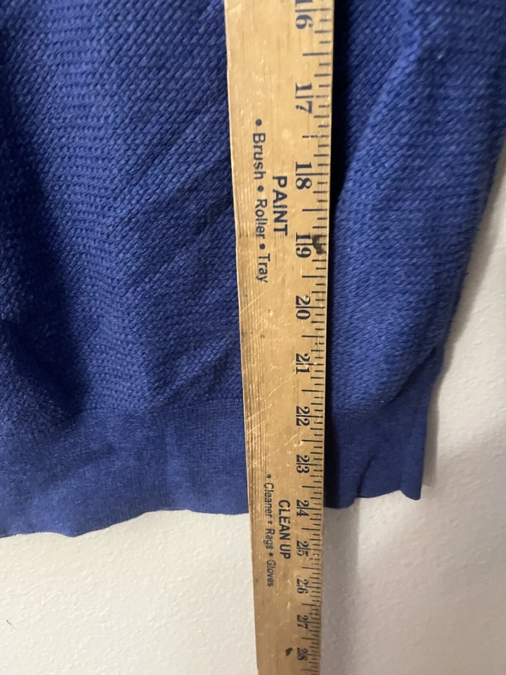 Jos A Bank Sweater Men Small Blue Pullover 1/4 Zip Executive Collection Cotton - Image 4 of 4