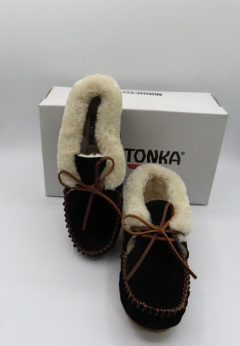 Minnetonka Women's Chrissy Bootie Slipper Black 40030 /  US 7 - 第 3/6 張圖片
