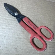 Vintage Wiss Tools 8” Utility Metal Cutting Snips Shears Red  A-12 Made In USA
