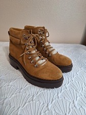 Marc Fisher LTD Nairy Hiking Ankle Boots Booties Lug Sole sz 8.5