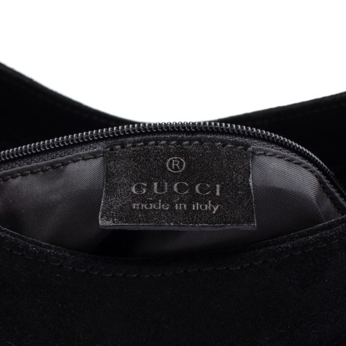 Gucci Tom Ford Era Bamboo Schultertasche Wildleder Schwarz - Bild 12 von 14