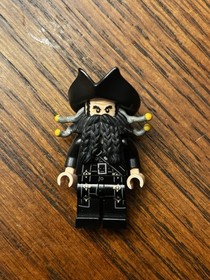 Lego pirates Of The Caribbean Minifigure Lot Of 4 (Barbossa, Blackbeard, Etc..)