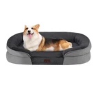 Orthopedic Dog Bed Medium with Gel Memory Foam Waterproof Sofa 36" Dark Grey