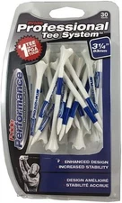 1/4 3 Plastic - - Tees PTS 30 Golf Count, Striped - on Pride #1 Tee fo Tour Inch