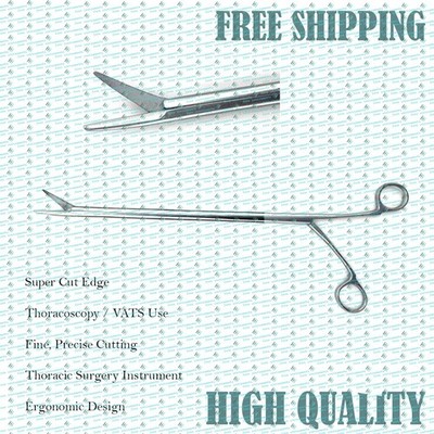 VATS Metzenbaum Super Cut Scissors CURVED , Thoracoscopy Surgical Instrument