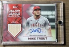 2022 Topps Update Series - Major League Material Autographs Mike Trout Red /10