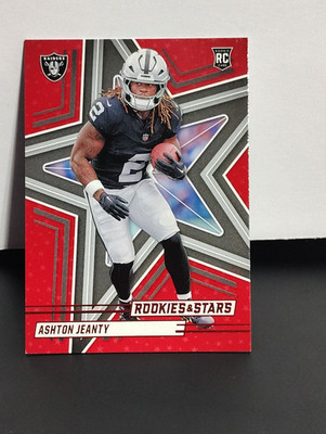 2025 Panin NFL Stars and Rookies Ashton Jeanty RC #106 Red Border