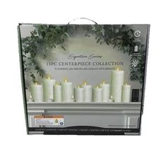 LumiPur Signature 15 Flameless LED Candles Centerpiece Collection with Remote